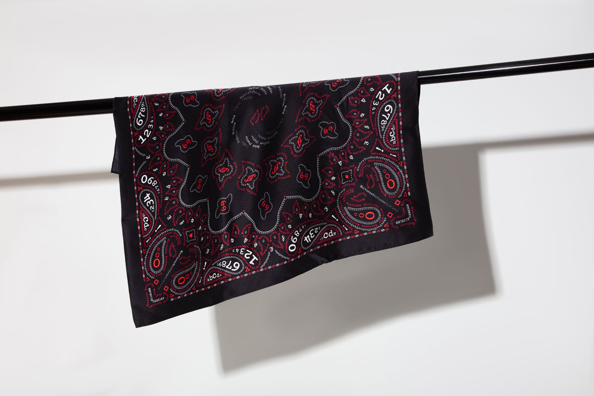 Yota Fonts - shop - Nocturne silk satin bandana