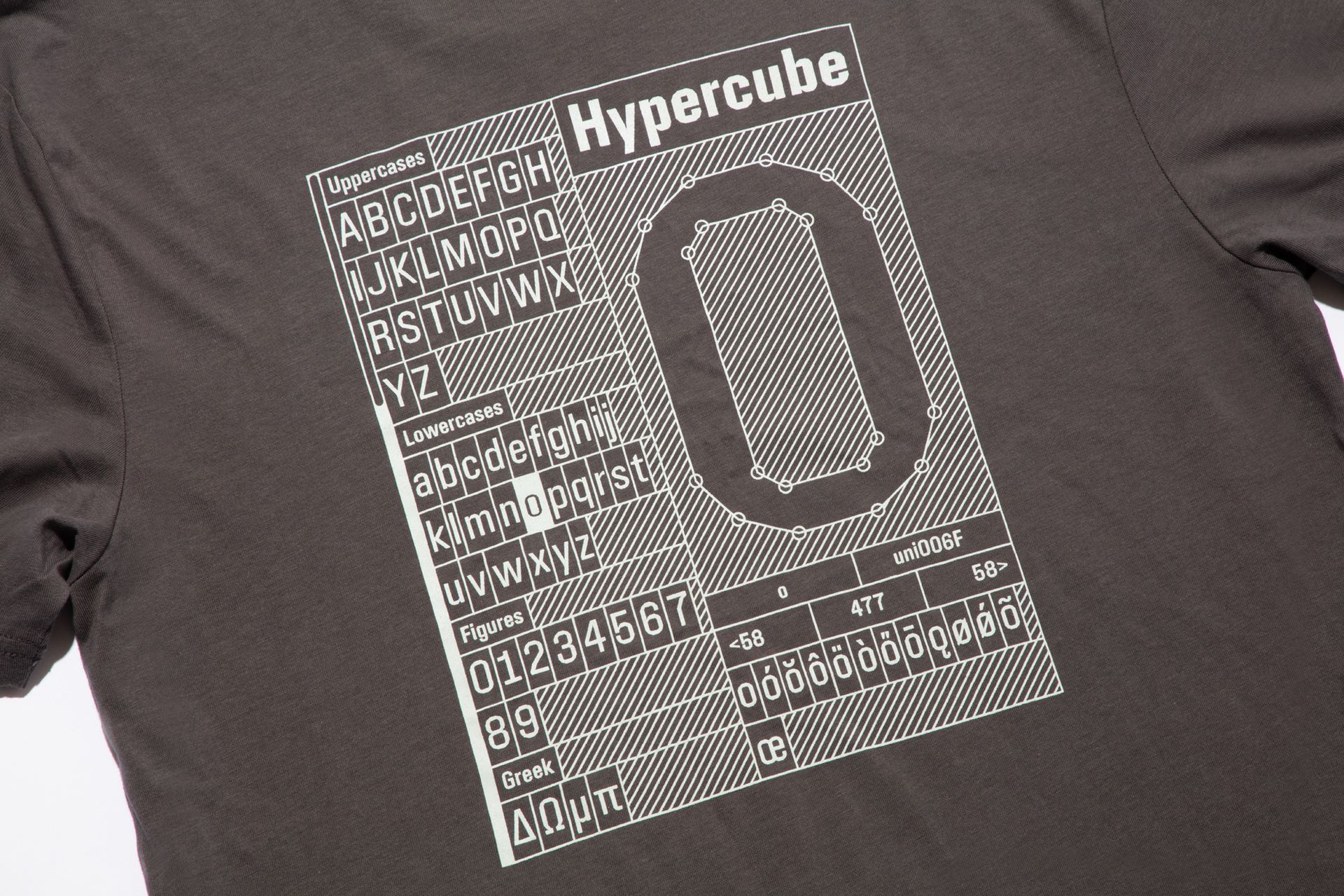 Yota Fonts - shop - Hypercube t-shirt